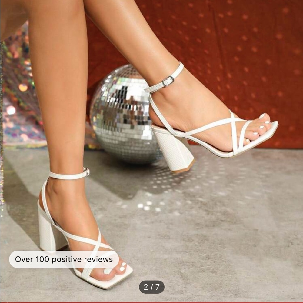 New SHEIN white heels